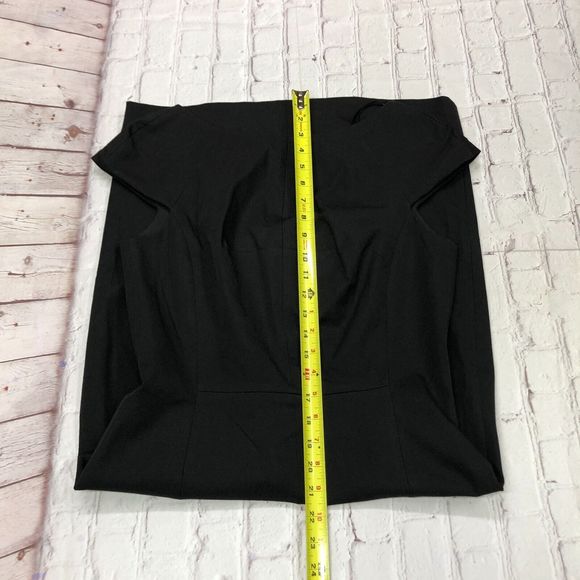 Banana Republic Women Cap Sleeve Sheath Dress Size 10 Cotton Blend Black B211 -3 - Picture 4 of 14